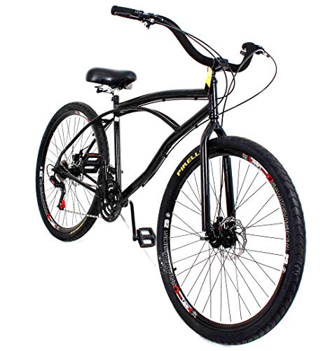 Bicicleta Aro 29 Beach Caiçara Praiana Freio A Disco 21 V.
