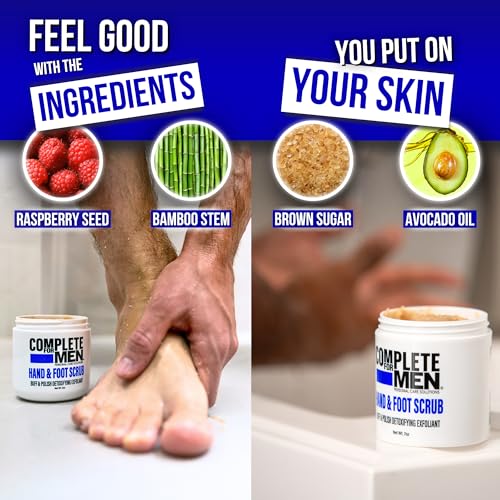 hand and foot scrub exfoliating feet hand exfoliant sugar scrub for dry skin moisturizing rough skin remover ideal for hands and feet care scrub for men
