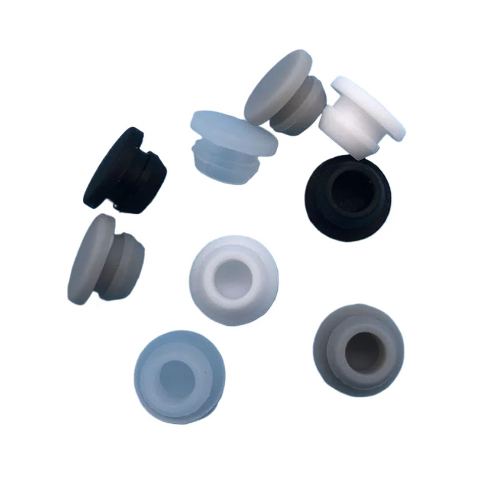 10 sztuk 21 22 23 24 25 26mm wtyczka silikonowa gwint zewnętrzny w kształcie litery T gumowa uszczelka pokrywy końcowej(Gris,16mm)