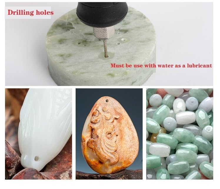 Miniatura 5 de Brocas de diamante de 0.118 pulgadas para piedras de cristal para joyas de cristal, paquete de 20 unidades