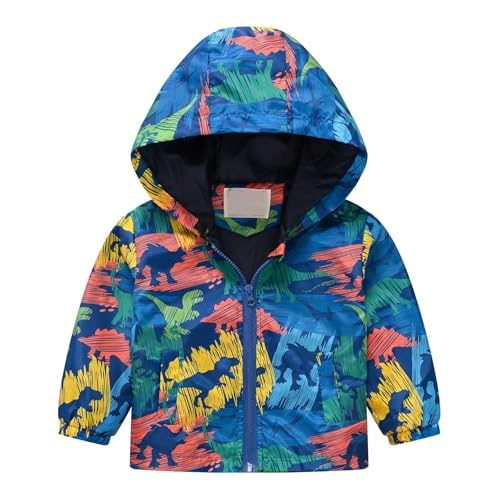 Boys Girls Small Children Spring Fall Winter Windbreaker Casual Wind Printing Light Fashion Coat Jacket