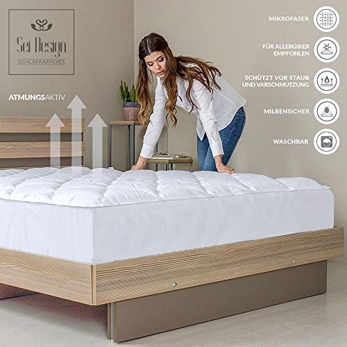 Coprimaterasso trapuntato in microfibra Premium