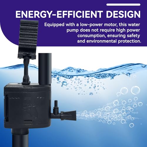 Image of 160 GPH Submersible Water Pump 10W With Oxygen Enhancement Suitable for fish tanks
