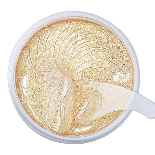 Preisvergleich Produktbild Qianren Glitter Glühbirne Augenmaske Anti-Aging 60Pcs Reparatur Augenklappen Augenringe entfernen Augenklappen Kristallkollagen Gel Maske für die Augenpflege