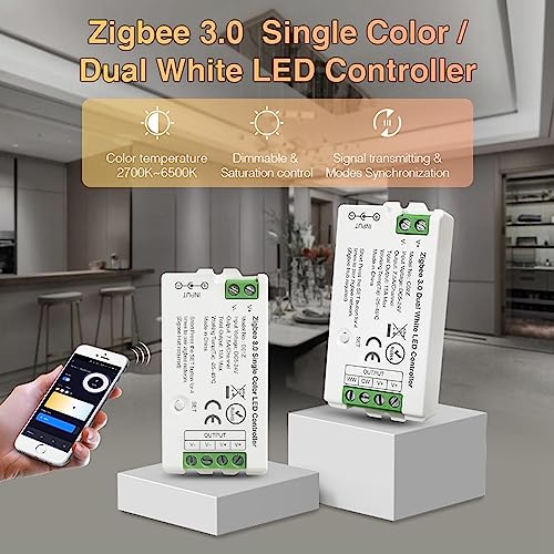 Controlador RGB de tira LED Zigbee 3.0 C03Z 4PIN miniatura 3