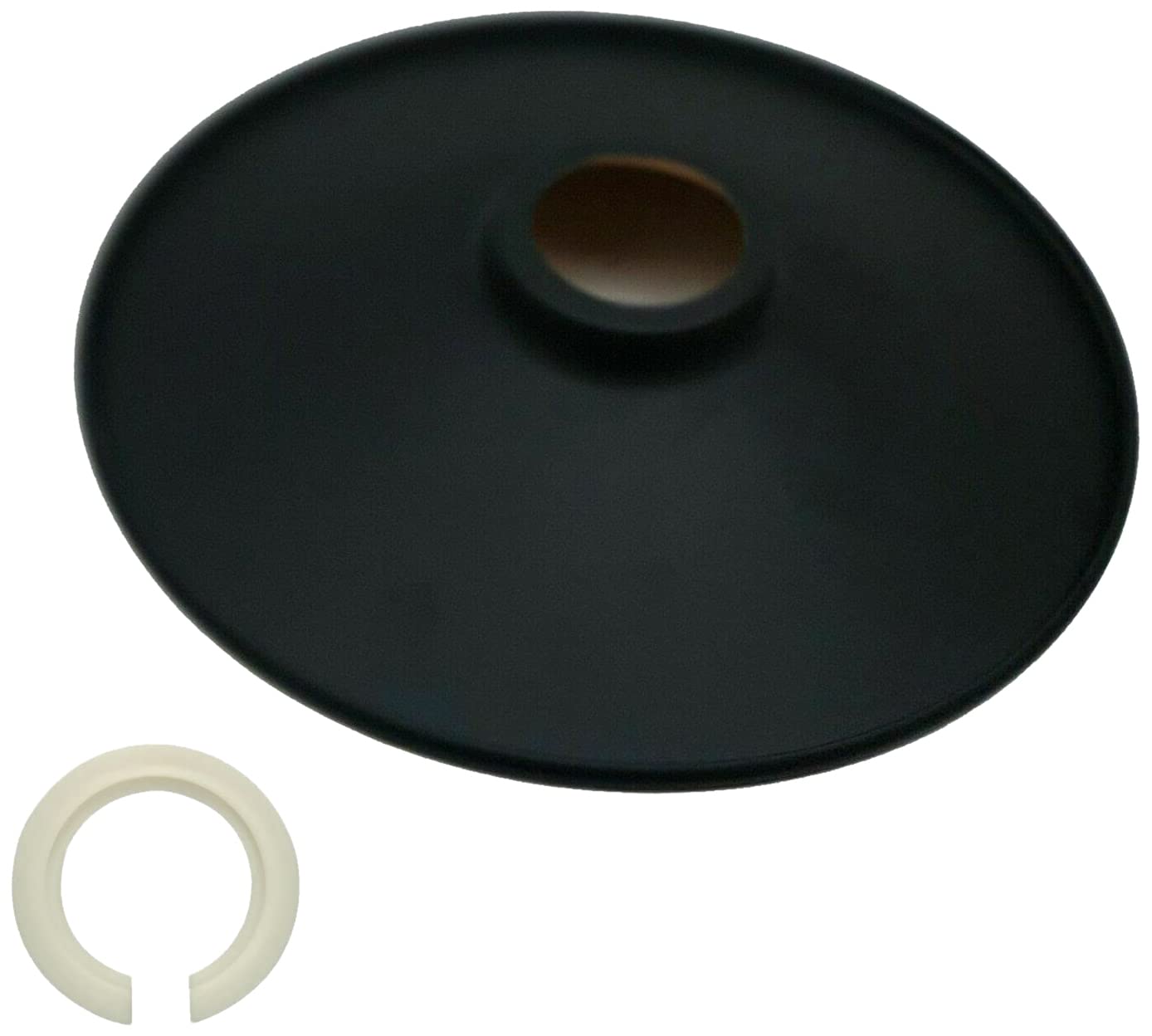 22cm Black Flat Metal Ceiling Lamp Shade Easy Fit Pendant Light Shade