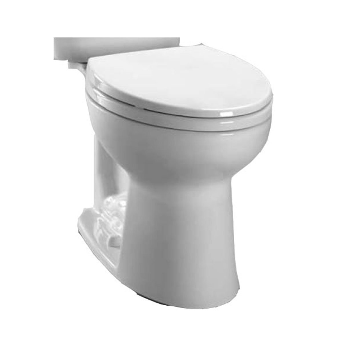 Toto C244EF#01 Entrada Close Coupled Elongated Toilet Bowl, White White
