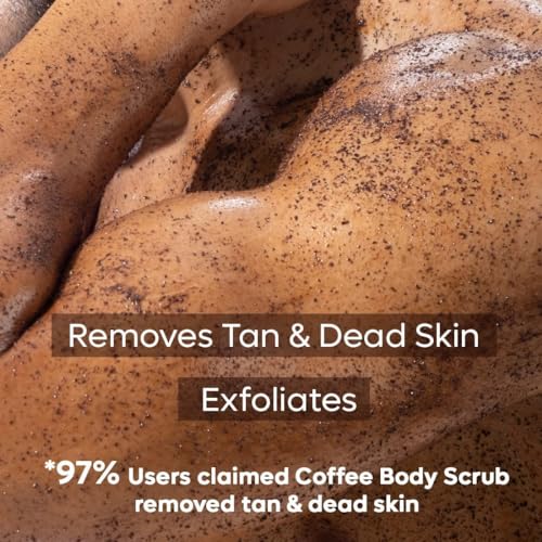 mCaffeine Exfoliating Coffee Body Scrub for Tan Removal & Soft-Smooth Skin | For Women & Men | De-Tan Bathing Scrub with Coconut Oil, Removes Dirt... - Image 5