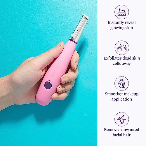 Michael-Todd-Beauty-Sonicsmooth-Dermaplaning-Tool-Gentle-Precise-Face-Razor-2-in-1-Womens-Facial-Exfoliator-Peach-Fuzz-Hair-Remover-3-Customizable-Speeds-7-Weeks-of-Safety-Edges