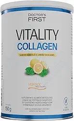 Colageno Verisol + Silicio Orgânico + Biotina + Vitamina C + Vitamina E + Vitamina A - Doctors First -Pele Saudável -Beleza - Reducao de Rugas - Combate a Celulites (Limão Siciliano)
