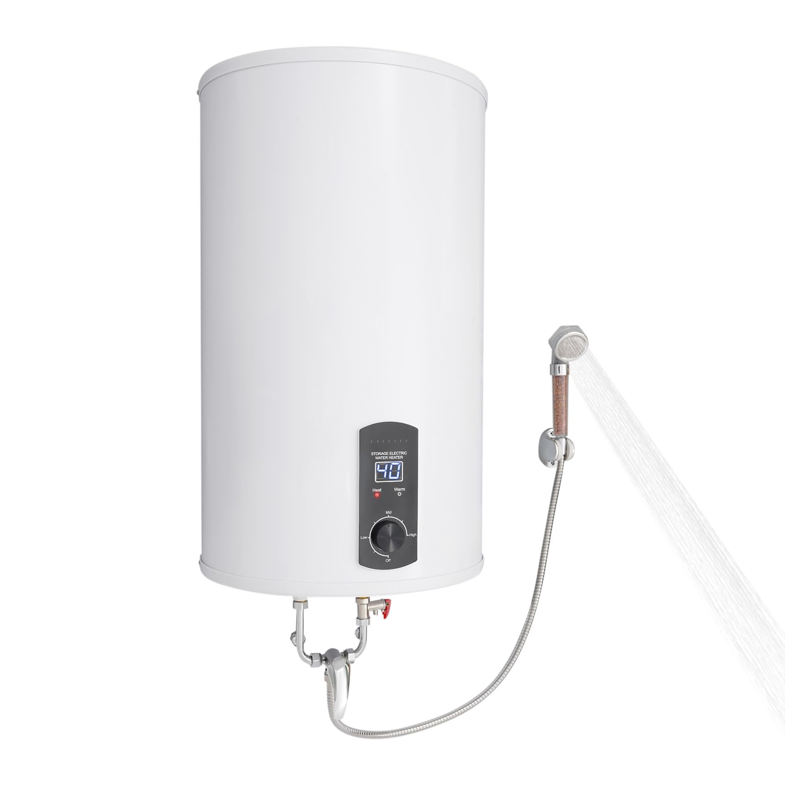 Scaldabagno elettrico da 70 l, scaldabagno da 2000 W, da appendere alla parete, protezione contro le perdite, scaldabagno 25-70 °C