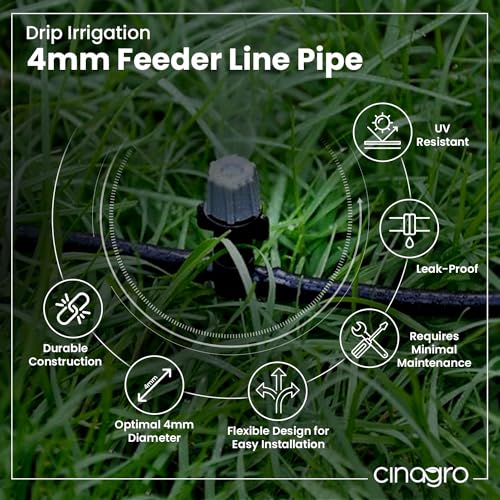 Image of Cinagro Drip Irrigation 4MM Feederline Pipe - 50 Meters
