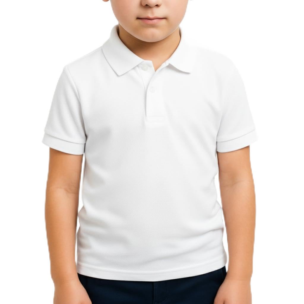 FERRYS - 7191 - Polo Niño Manga Corta Piqué con Puño – 100% Algodón Peinado, Transpirable y Anti-Pilling – Cuello con Tapeta de Botones - Fabricado en España