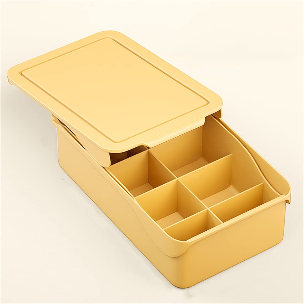 Organizer per Armadio a 10 Griglie per Calze Scatola portaoggetti per Biancheria Intima separata per la casa Organizzatore per cassetti Reggiseno per Vestiti (B 10,5 * 24,5 * 33,5 cm)