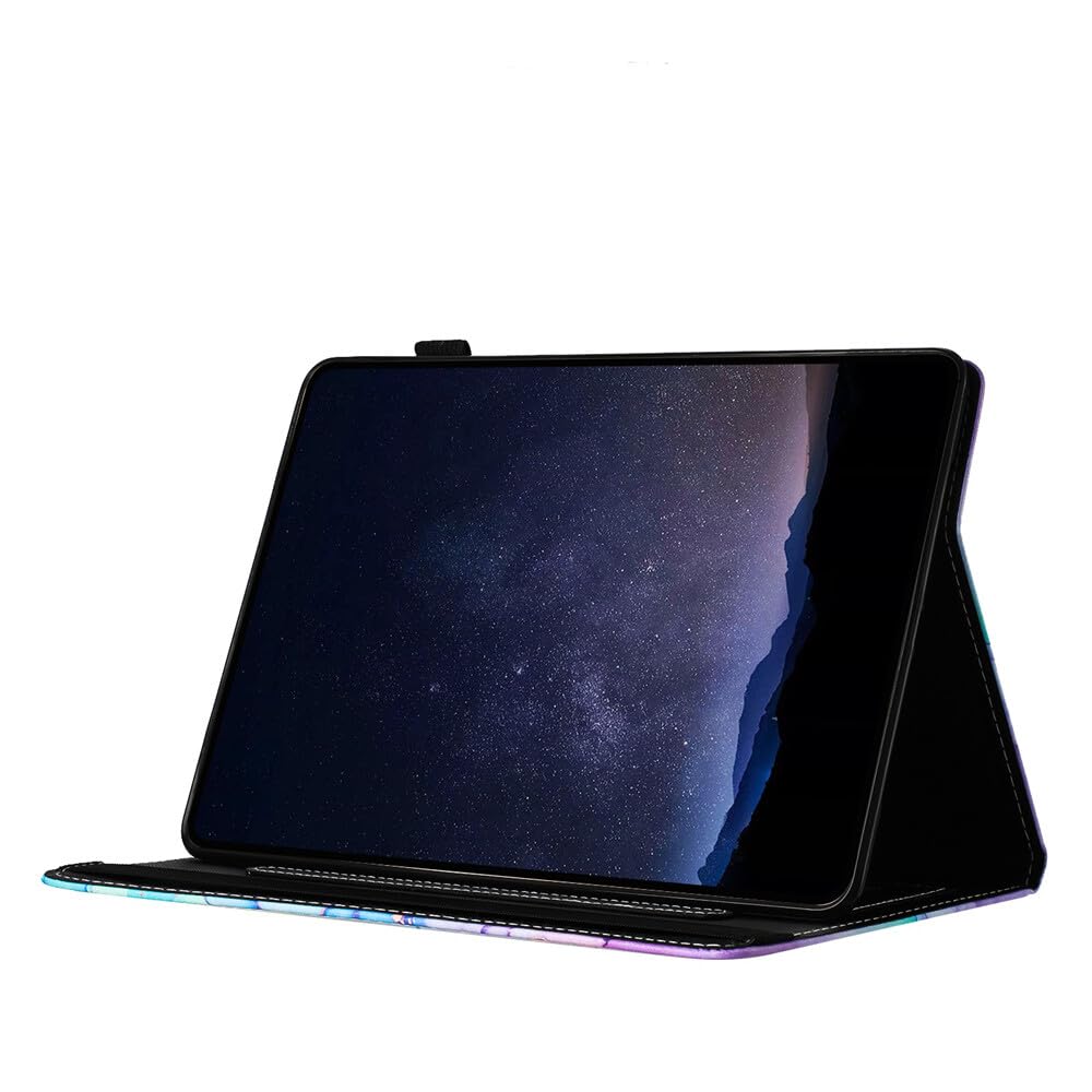 Generic Funda compatible con Kindle Paperwhite 3 (2015) E-Reader (patrón: mármol morado) funda de piel tipo cartera con tapa trasera