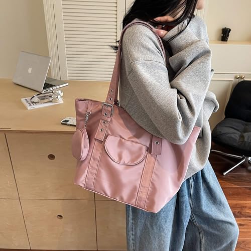 Large Capacity Nylon Crossbody Tote Bag, Lightweight Hobo Sling Bag for Women, Versatile Shoulder Bag2