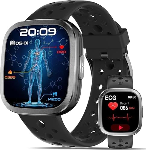 YYKY 2026 Nuovo Smartwatch ECG/HRV/24H Pressione Sanguigna/Cardiofrequenzimetro/ᴀᴘɴᴇᴀ ɴᴏᴛᴛᴜʀɴᴀ,1.72" Orologio Salute