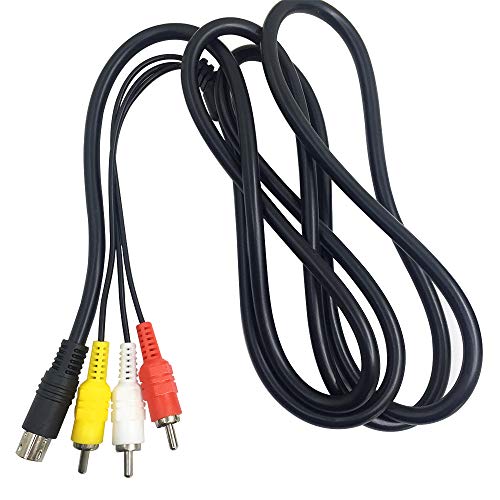 Afunta 6 Feet Standard Av Cable Rca Connection Cord Compatible Sega Genesis 2 & 3 #TOP5