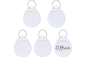 Uniclife Tough Plastic Key Tags for Organization and Identification