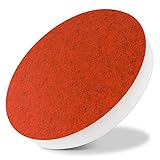 soniflex Schallschutz Akustikpaneele soni CIRCLE Ø 38 / Kreis Schallabsorber für Wand & Decke/Akustikplatte zur Schallisolierung aus PES-Vlies & Filz/Schallschlucker orange