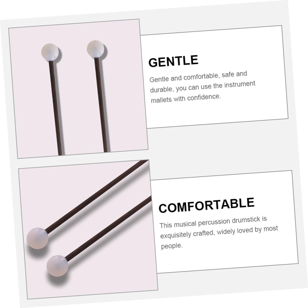 Bacchette Ritmiche In Legno - 3 Paia Per Bambini - Ideali Per Percussioni E Educazione Musicale - Foto 2