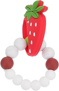 COOPHYA 1Pc Pulseira Do Bebê Brinquedo Desenhos Animados Do Bebê Silicone Links Silicone Grânulo Mordedor Infantil Dentição Brinquedo Chocalho Do Bebê Chocalho Shaker Mastigar
