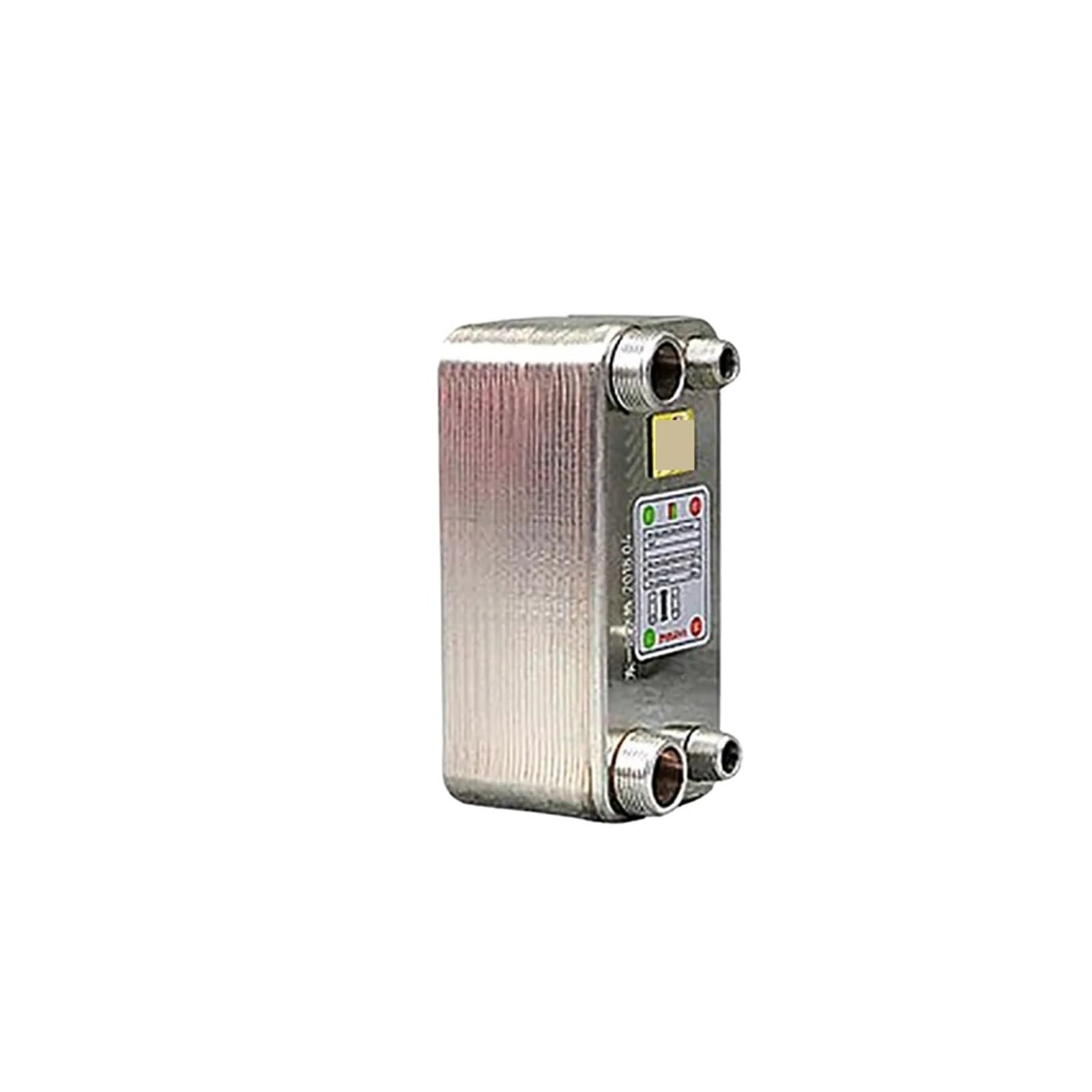 Heat Exchanger, 24 Plates Heat Exchanger Beer Wort Chiller Cooler SUS 304 Stainless Steel for Homebrew Beer(Lpsilateral)