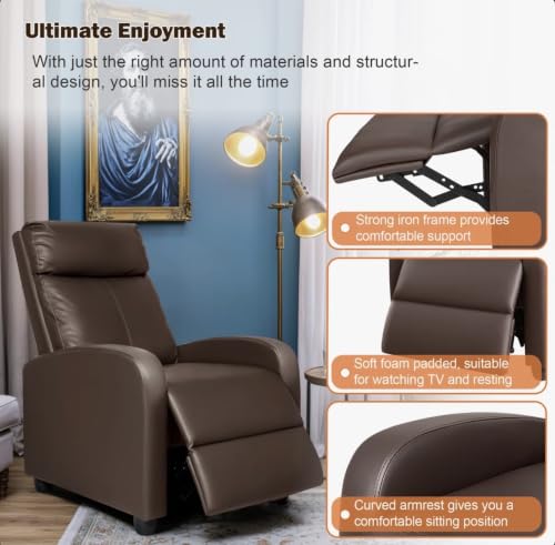 Image of Recliner Single Seater Sofa for Living Room and Lounge