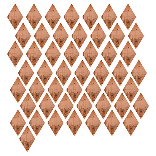 50 Pack 1” Rose Gold Acrylic Mirror Diamond Shaped Smooth Edges Modern and Stylish Tiles DIY Crafting Reflective Blanks .118” Thick for Holidays and Decorations Multi Use Flats by Marketing Holders