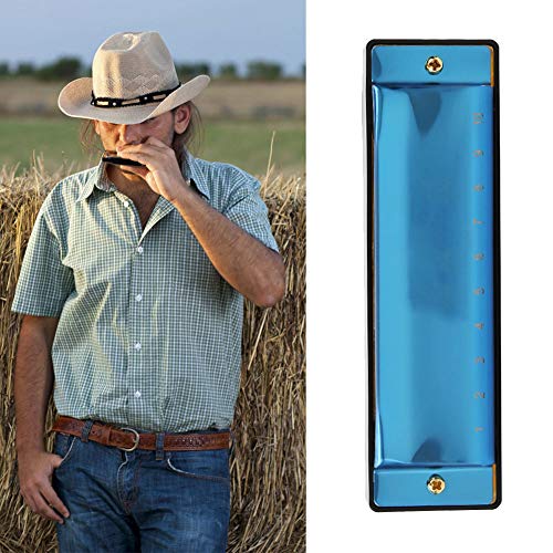 Harmonica pour débutants, 10 trous 20 tons Harmonica Mouth Organ Blues Instruments Jouets(Bleu) - Les Beatles, Paul McCartney, John Lennon, RIngo Starr, George Harrison Harmonica pour débutants, 10 trous 20 tons Harmonica Mouth Organ Blues Instruments Jouets(Bleu) – Image 7