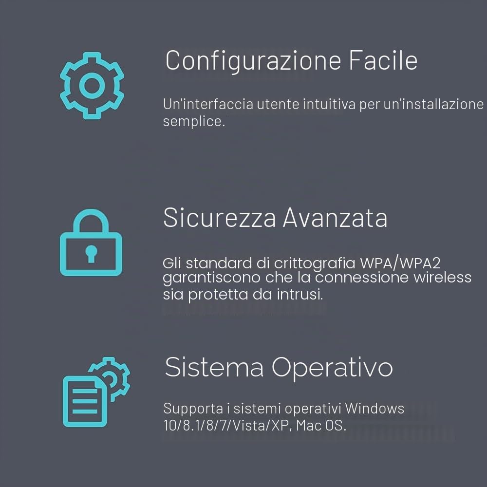 TP-Link TL-WN725N Adattatore USB Scheda di Rete Wireless N 150Mbps 2.4GHz Nano