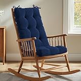 Codi Rocking Chair Cushion, Indoor Navy Blue Glider Rocker Chairs Replacement Cushions Set, Water Resistant for Outdoor Porch Garden 1PK