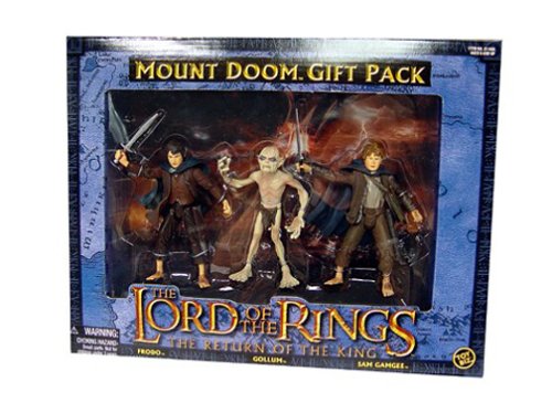 Lord of the Rings Action Figure 3-Pack FRODO GOLLUM SAM GAMGEE - Mount Doom Gift Pack by ToyBiz