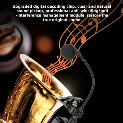 Microphone d'instruments acoustiques sans fil 2,4 G avec micro unidirectionnel