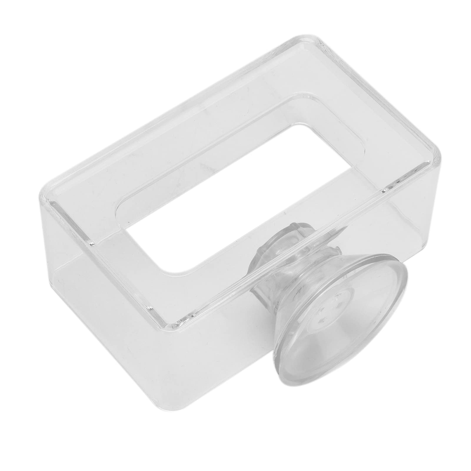 Aquarium Feeding Antifloating Fish Food Feeder Keep Water Quality Tidy Easy to Install Ideal for All Fish Enthusiasts Acrylic (Large size 10 * 16cm)