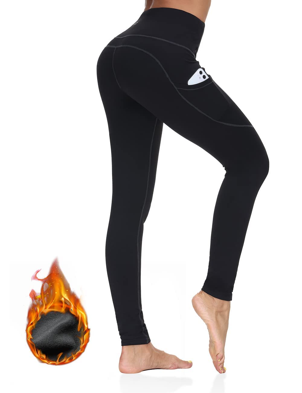 ALONG FIT Damskie legginsy z kieszeniami legginsy sportowe legginsy kompresyjne rajstopy talia