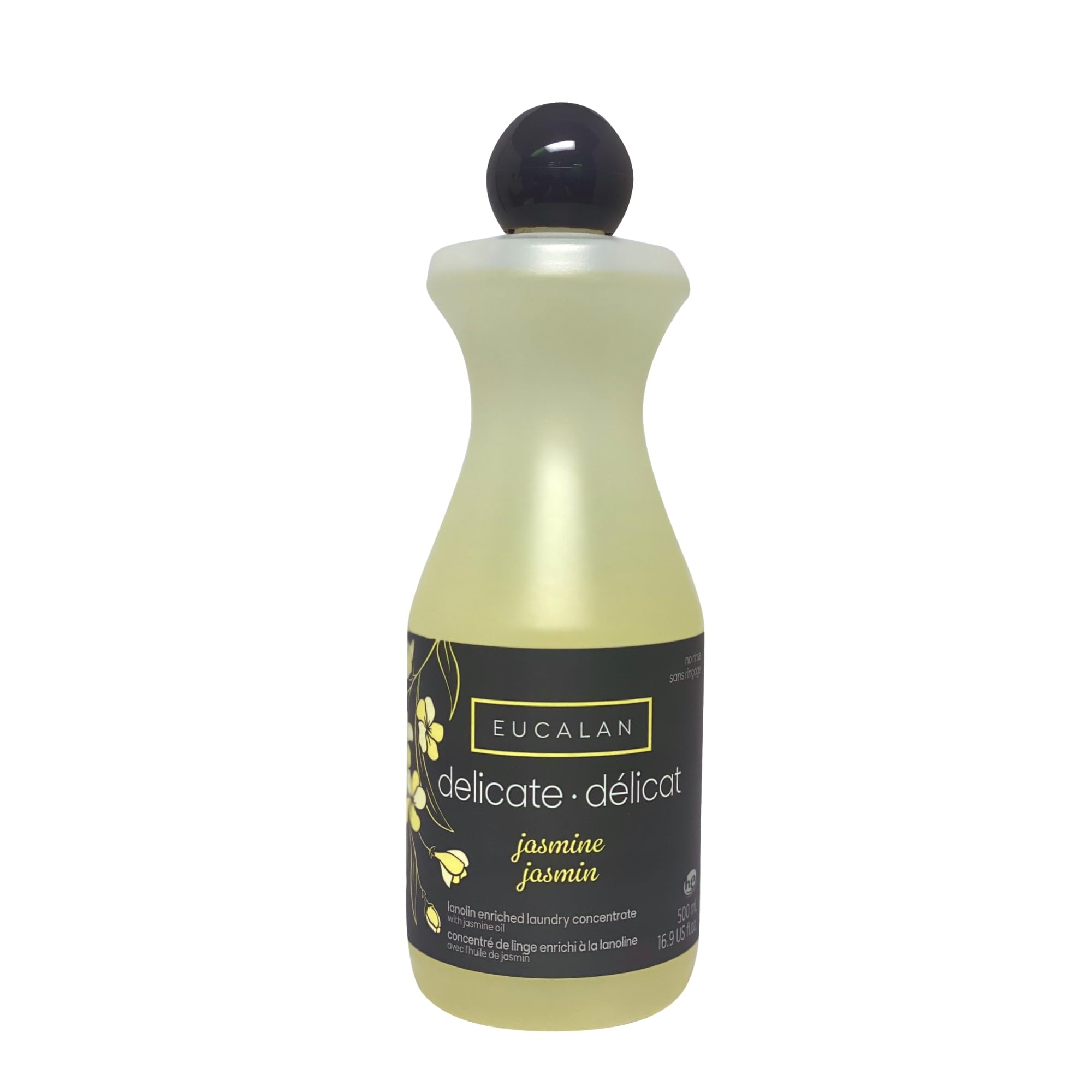 Eucalan - Concentré de linge enrichi à la lanoline - Écologique, Délicat, Convient aux Articles Laine, Crochetés et Tricotés - Jasmin 1x 500 ml