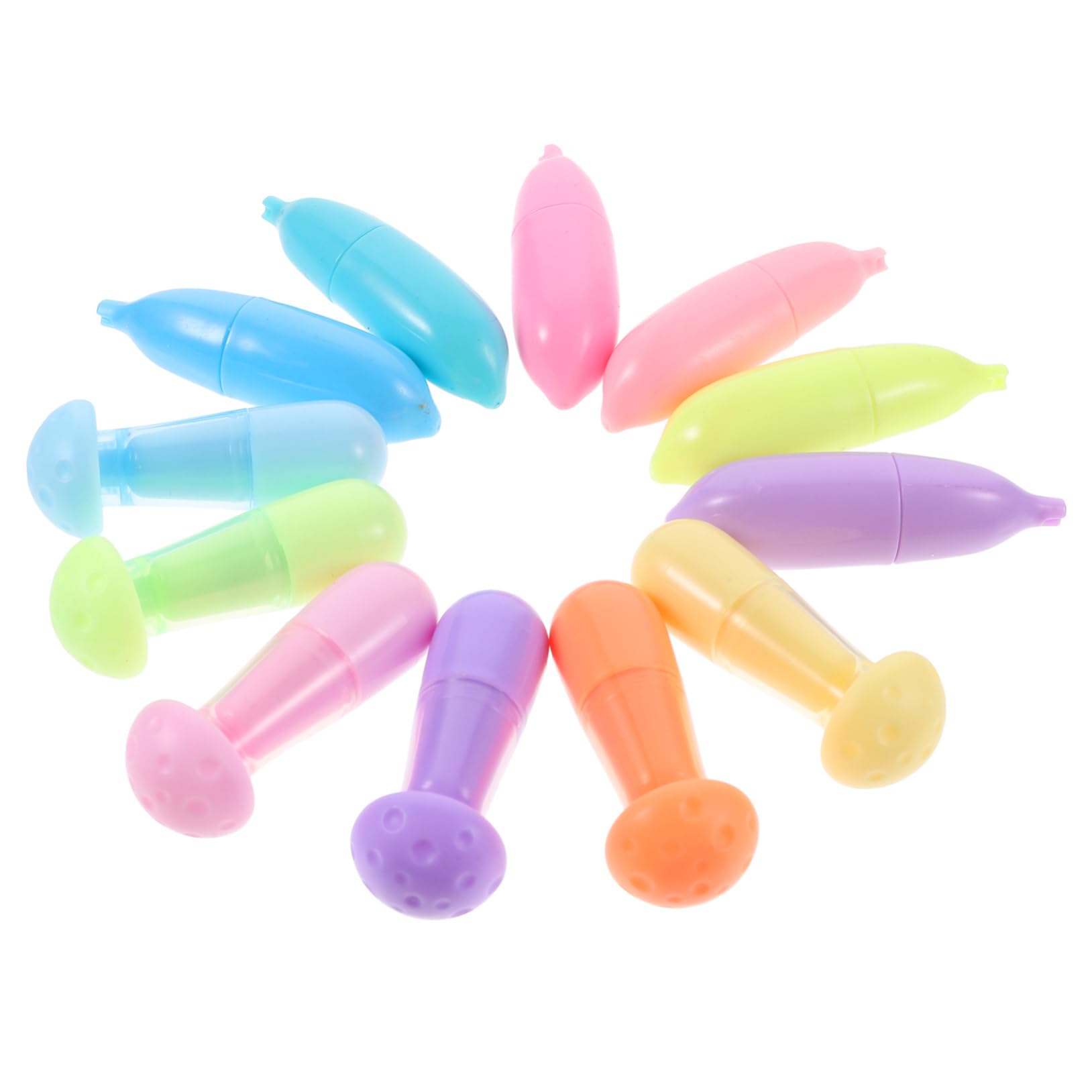 OHPHCALL 12 Piezas Pluma Fluorescente Mini Libros Marcadores De Colores Resaltadores De Lectura De Libros Marcadores Fluorescentes Resaltadores De Novedad Pequeños Resaltadores Rotuladores