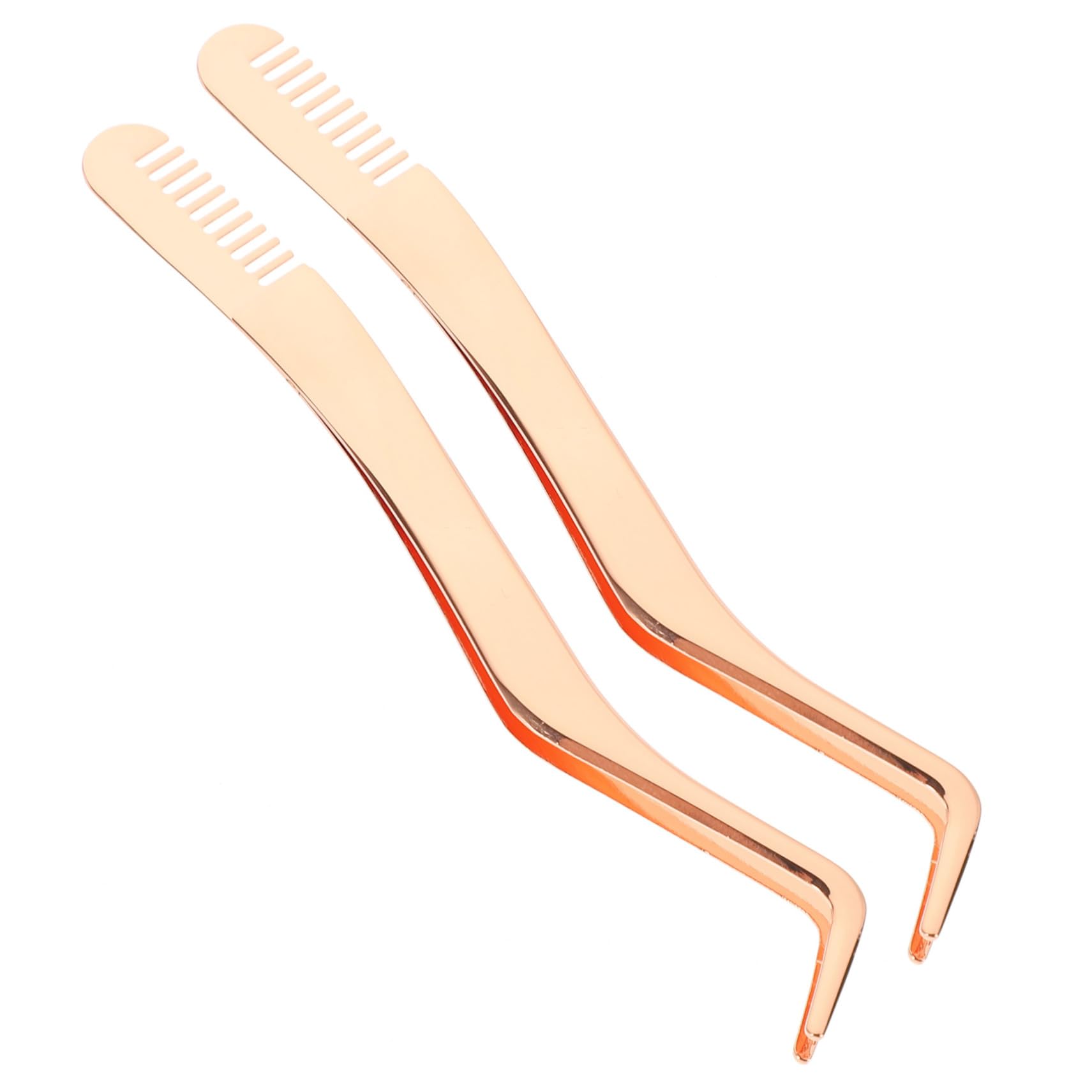 MAGICLULU 5 Set Di Pinzette Per Ciglia in Acciaio Inossidabile Set Di Pinzette Per Estensione Ciglia Strumento Applicatore Per Ciglia Finte 2 Pezzi*5