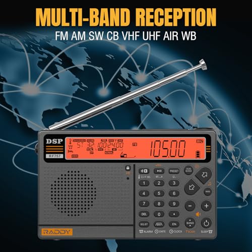 Radio portátil Raddy RF757 con control APP y batería recargable miniatura 3