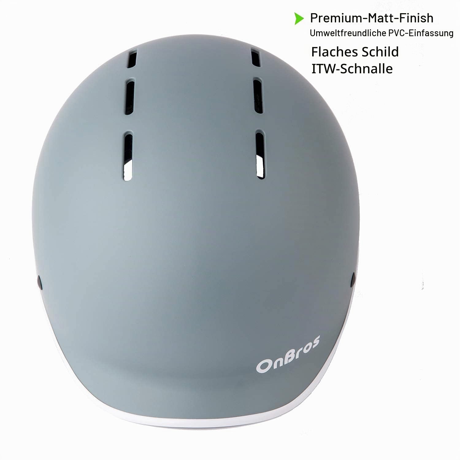 OnBros Fahrradhelm für Herren und Damen - Retro Urban Commuter Helm für Frauen - Verstellbar 56-61CM