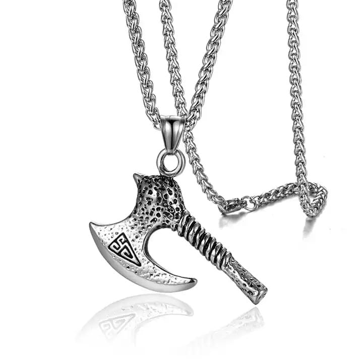 MEENAZ Pendant for Men Axe Black Silver chain for men Boys boyfriend gents locket Necklace for men Boy girls Women Stainless Steel neck chain lockets mens chains fashion Long Stylish Birthday 69 (B0CNZWXZWH) Amazon Price History, Amazon Price Tracker