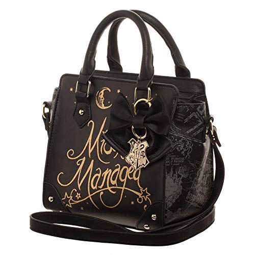BIOWORLD MERCHANDISING Petit Sac à Main Harry Potter - Méfait accomplit Bolso Bandolera, 22 cm, Negro (Noir)