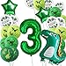 Dino palloncini compleanno 3 anni, decorazione compleanno bambini 3 ° compleanno decorazione festa compleanno dinosauro decorazione per bambini Palloncino foil gigante numero 3, palloncini compleanno