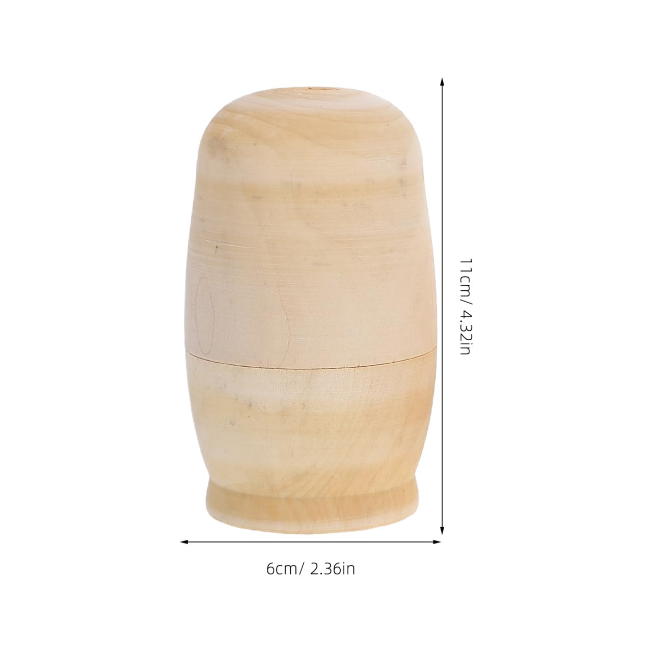 STOBOK Matroschka Rohling Holz Babushka Puppe: Russische Holzpuppen 5 Schichten DIY Basteln Bemalen 3 Sätze Holzspielzeug Zuhause Dekoration Weihnachten Geburtstag Festival Geschenk