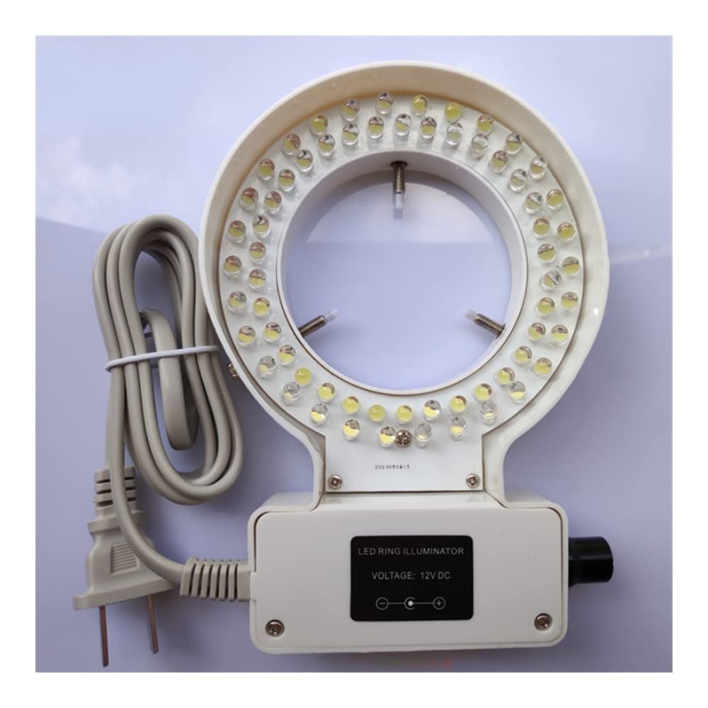 Microscope Stereo Microscope LED Ring Light Source with Adjustable Brightness 64 LED Beads, Inner Diameter 70mm(White Light)