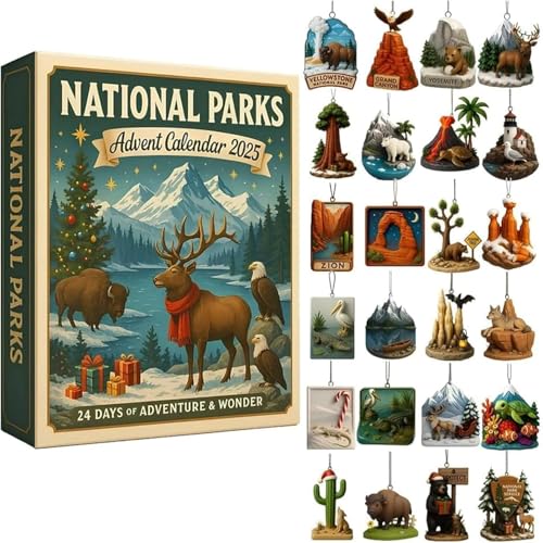 National Parks Advent Calendar 2025, 24 Days Christmas