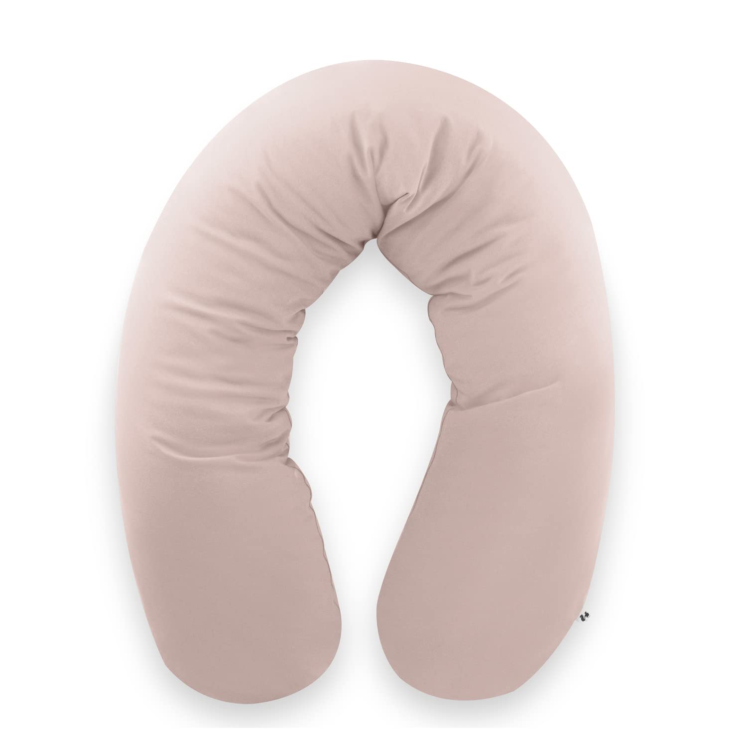 Hauck Coussin de Grossesse, Coussin Allaitement XXL Nurse N Care avec Micro-Billes, 100% Oeko-TEX® Standard, Soutien Dos et Ventre, Rigidité Adaptable, avec Sac de Transport, Lavable - Smoky Pink