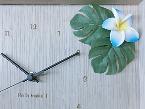 Amazon.co.jp: 時計 DECLOCK ハワイアンクロック プルメリアイエロー