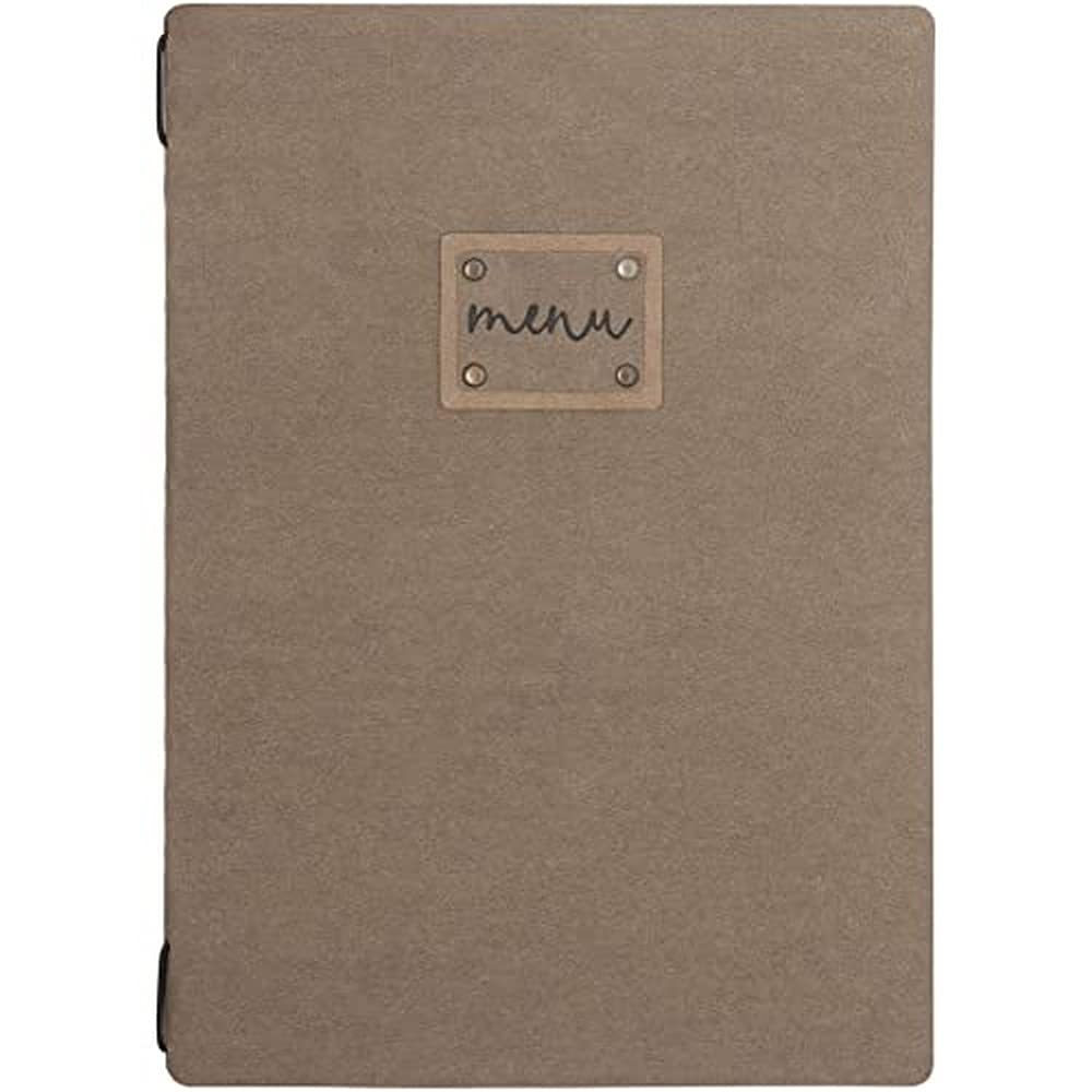 Protège-menu bois naturel A5 16.5x23.5 cm créez une ambiance chaleureuse dans votre café
